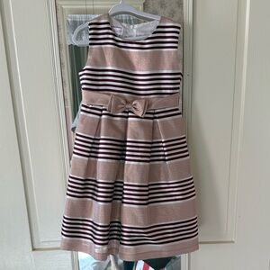 Bonnie Jean Striped Bow Dress